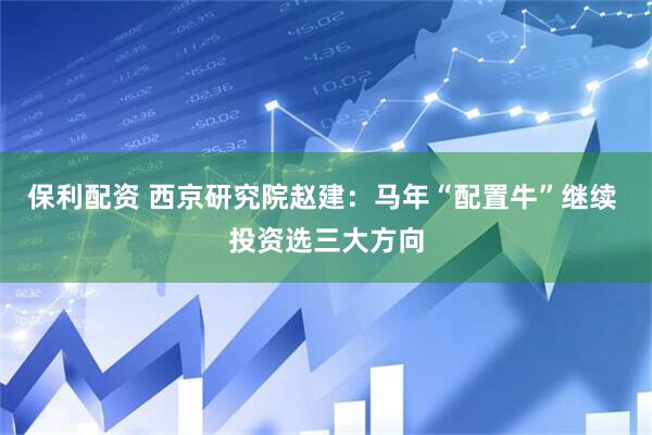 保利配资 西京研究院赵建：马年“配置牛”继续 投资选三大方向