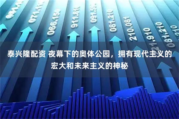 泰兴隆配资 夜幕下的奥体公园，拥有现代主义的宏大和未来主义的神秘