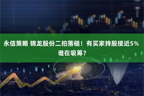 永信策略 锦龙股份二拍落槌！有买家持股接近5% 谁在吸筹？