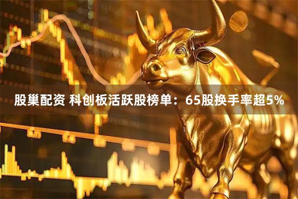 股巢配资 科创板活跃股榜单:65股换手率超5%