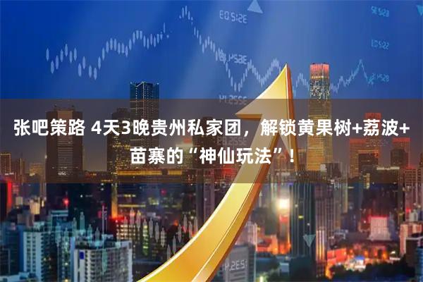 张吧策路 4天3晚贵州私家团，解锁黄果树+荔波+苗寨的“神仙玩法”！
